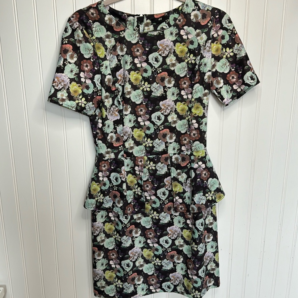 Floral Peplum Dress